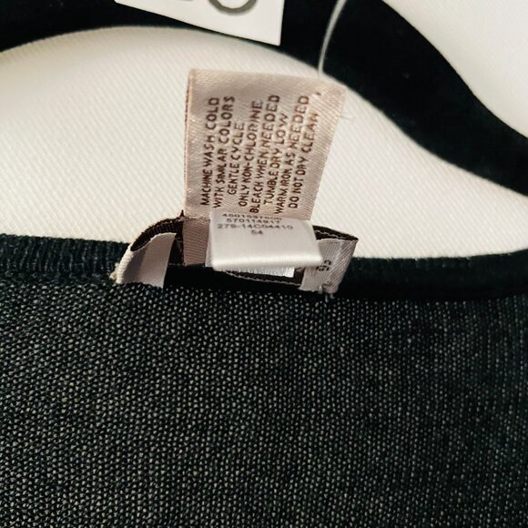 NWT Chico's Womens Black Open Sheet Music Sheffield Cardigan Jacket Size 3 US XL - Picture 4 of 7